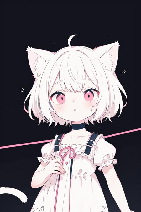 00014-1022327870-masterpiece,best quality,depth of field,aesthetic,_Lines,neon lines,monochrome background,a graphic of a  cat girl's dress in ne.png